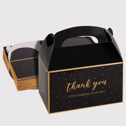 Custom Black Gable Boxes