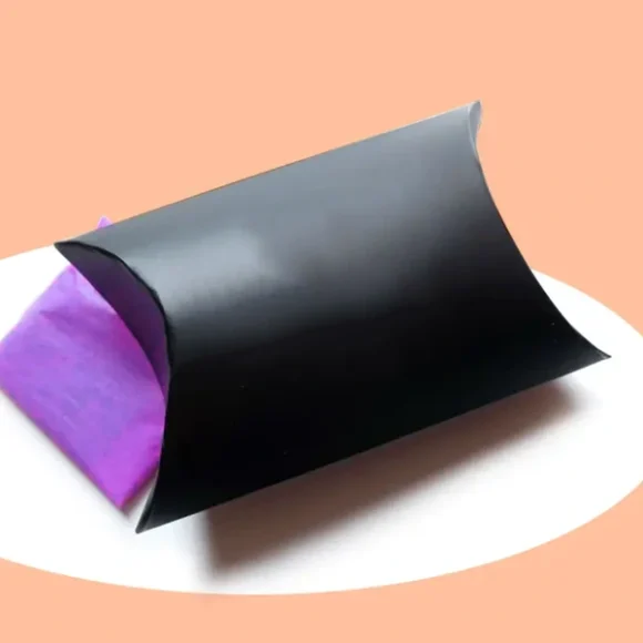 Custom Black Pillow Boxes - Image 4
