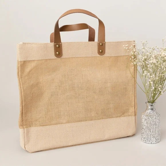 Custom Jute Tote Bags - Image 2