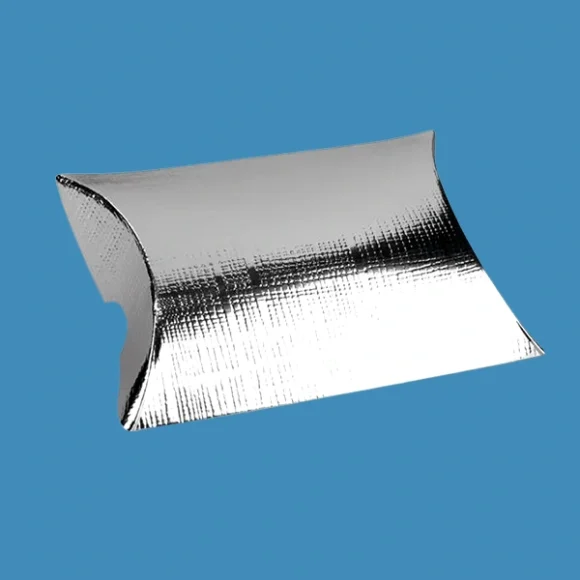 Custom Silver Pillow Boxes - Image 2