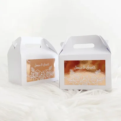 Custom White Gable Boxes
