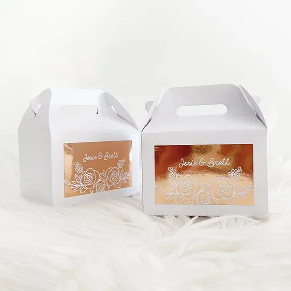 Custom White Gable Boxes